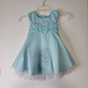 Jona Michelle toddler dress size 2T blue lace bow